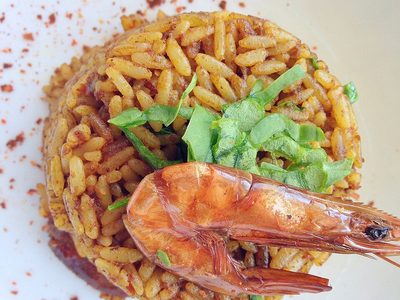 Riz à l'huile de palme